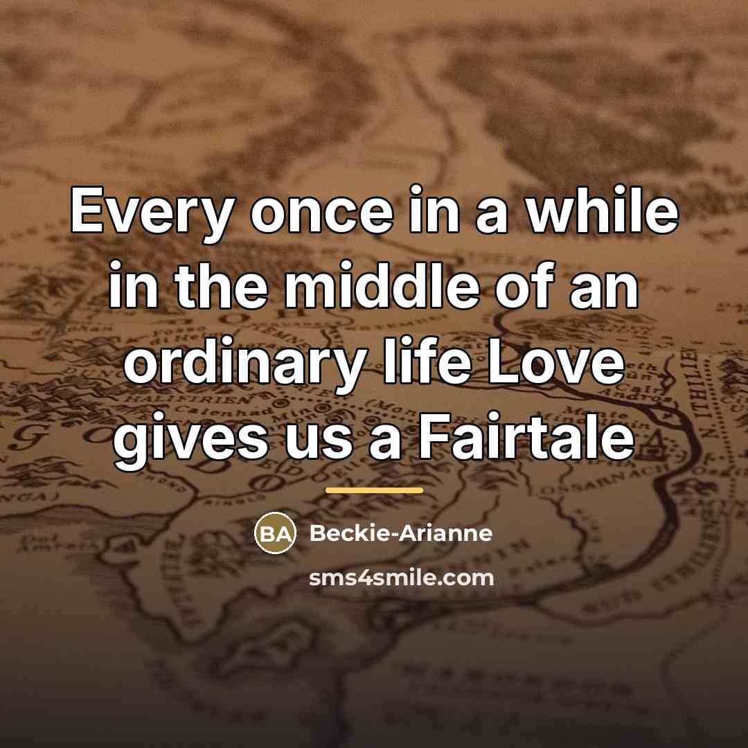 “Every once in a while in the middle of an…” quote by Beckie-Arianne