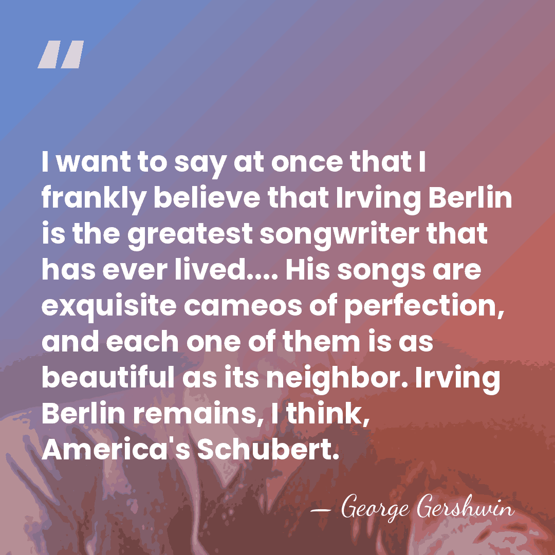 I want to say at once that I frankly believe that Irving&hellip; - George Gershwin