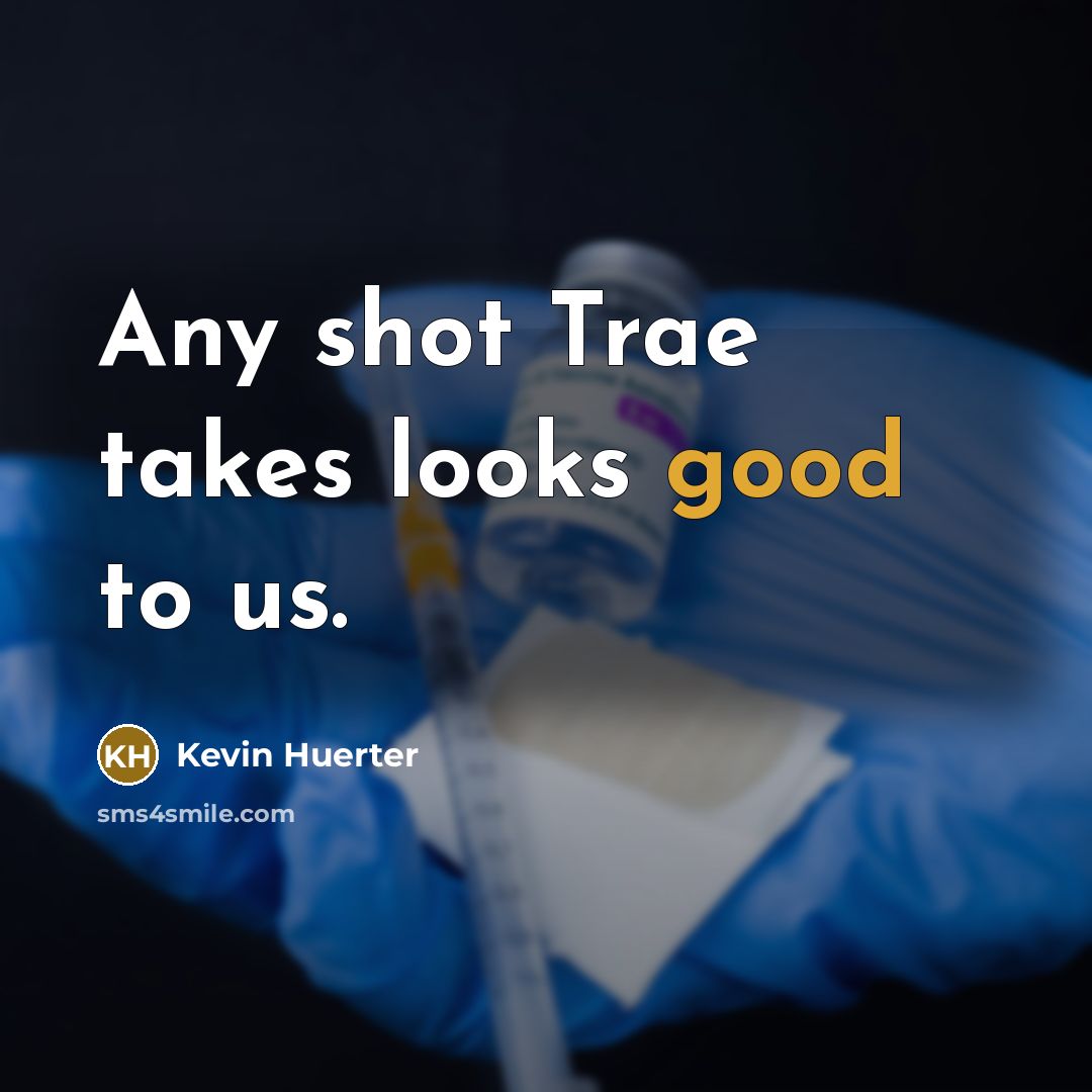“Any shot Trae takes looks good to us.…” quote by Kevin Huerter
