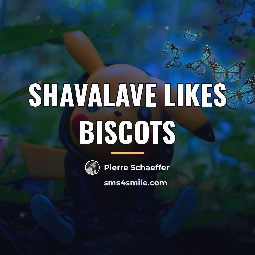 “Shavalave likes biscots…” quote by Pierre Schaeffer
