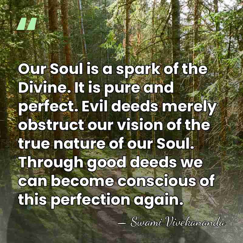 Our Soul is a spark of the Divine. It is pure and&hellip; - Swami Vivekananda