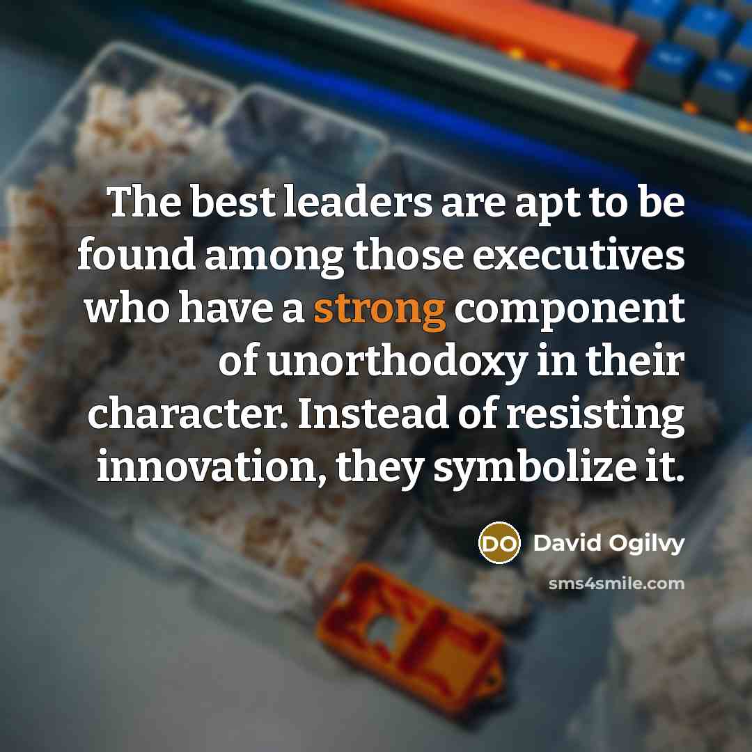 “The best leaders are apt to be found among those…” quote by David Ogilvy