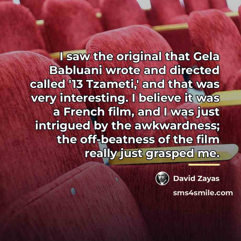 “I saw the original that Gela Babluani wrote and directed…” quote by David Zayas
