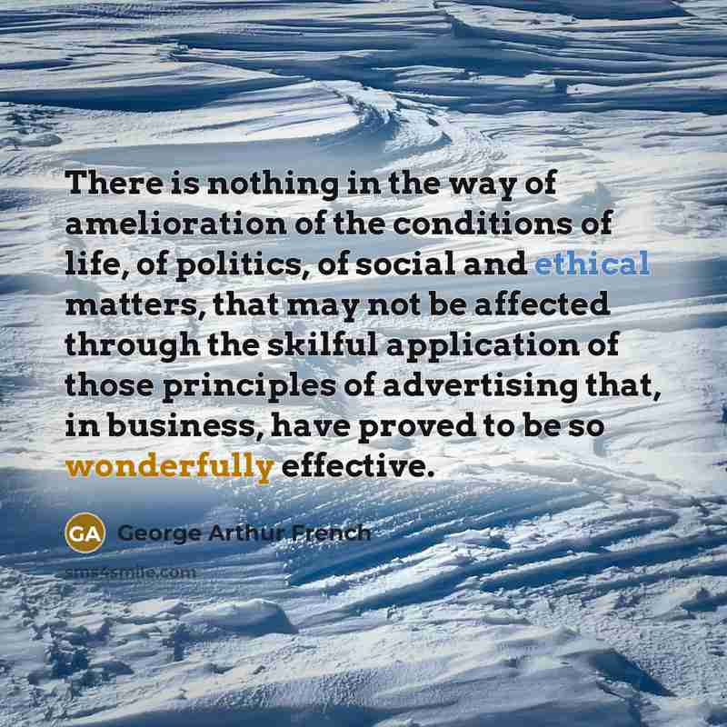 “There is nothing in the way of amelioration of the…” quote by George Arthur French