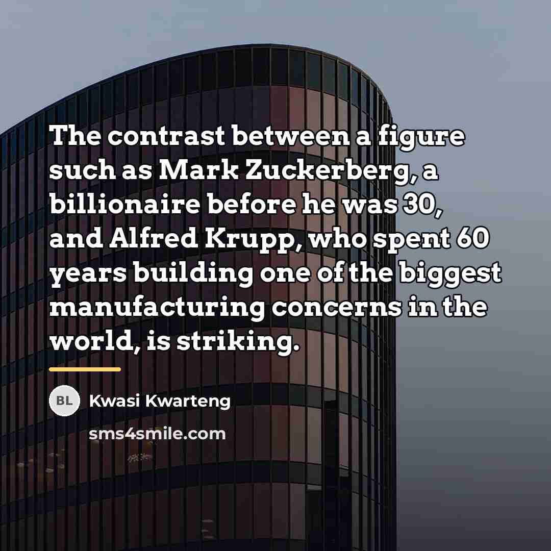 “The contrast between a figure such as Mark Zuckerberg, a…” quote by Kwasi Kwarteng