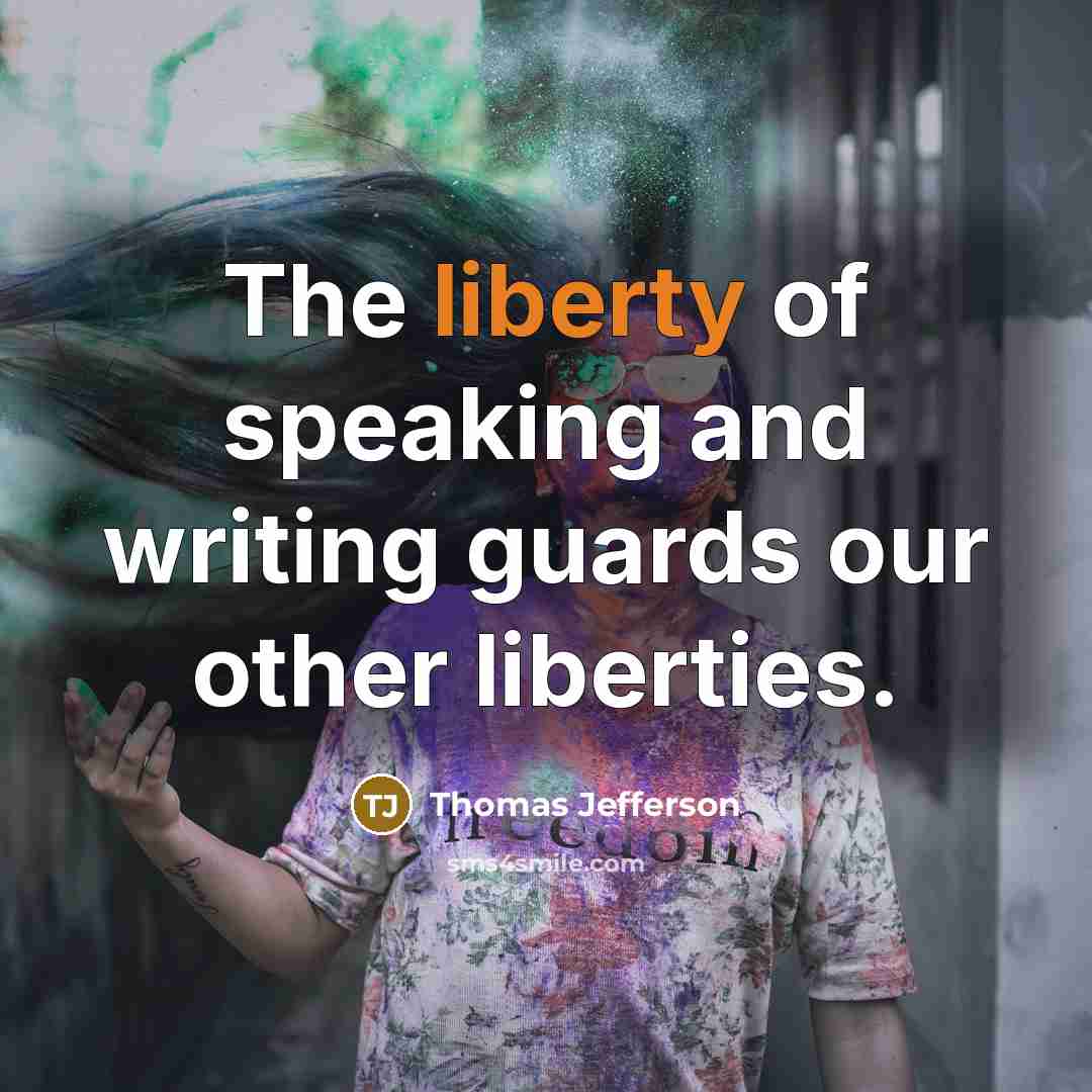 “The liberty of speaking and writing guards our other liberties.…” quote by Thomas Jefferson