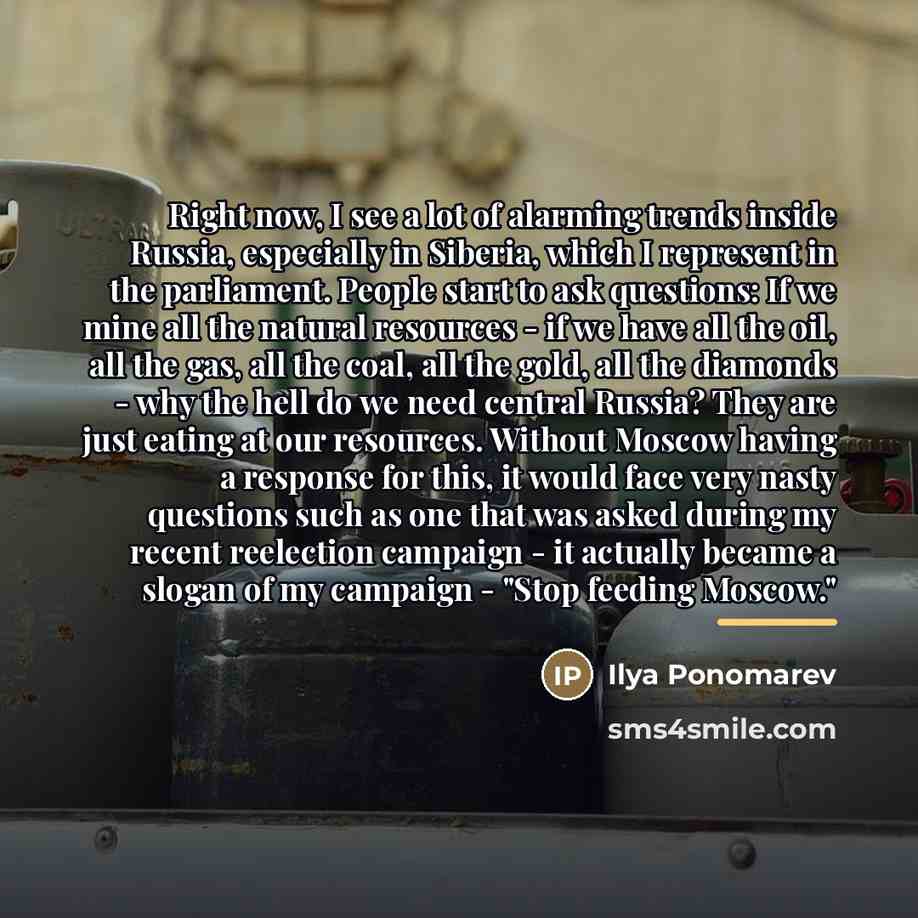 “Right now, I see a lot of alarming trends inside…” quote by Ilya Ponomarev