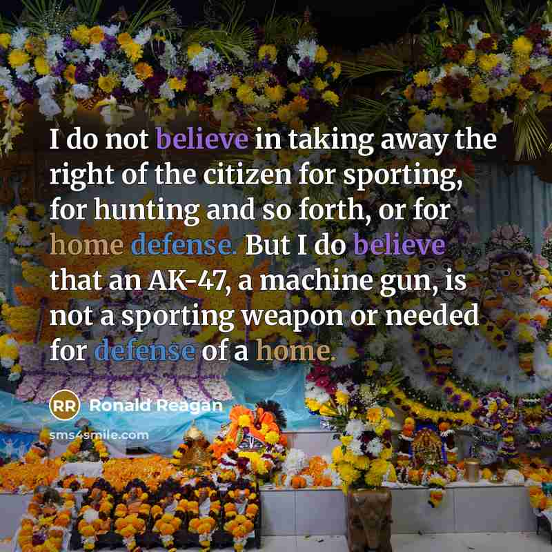 “I do not believe in taking away the right of…” quote by Ronald Reagan