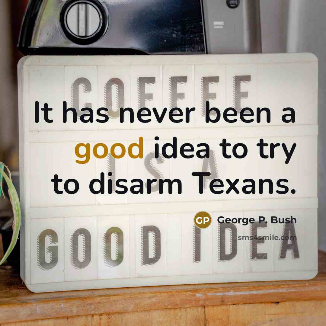 “It has never been a good idea to try to…” quote by George P. Bush