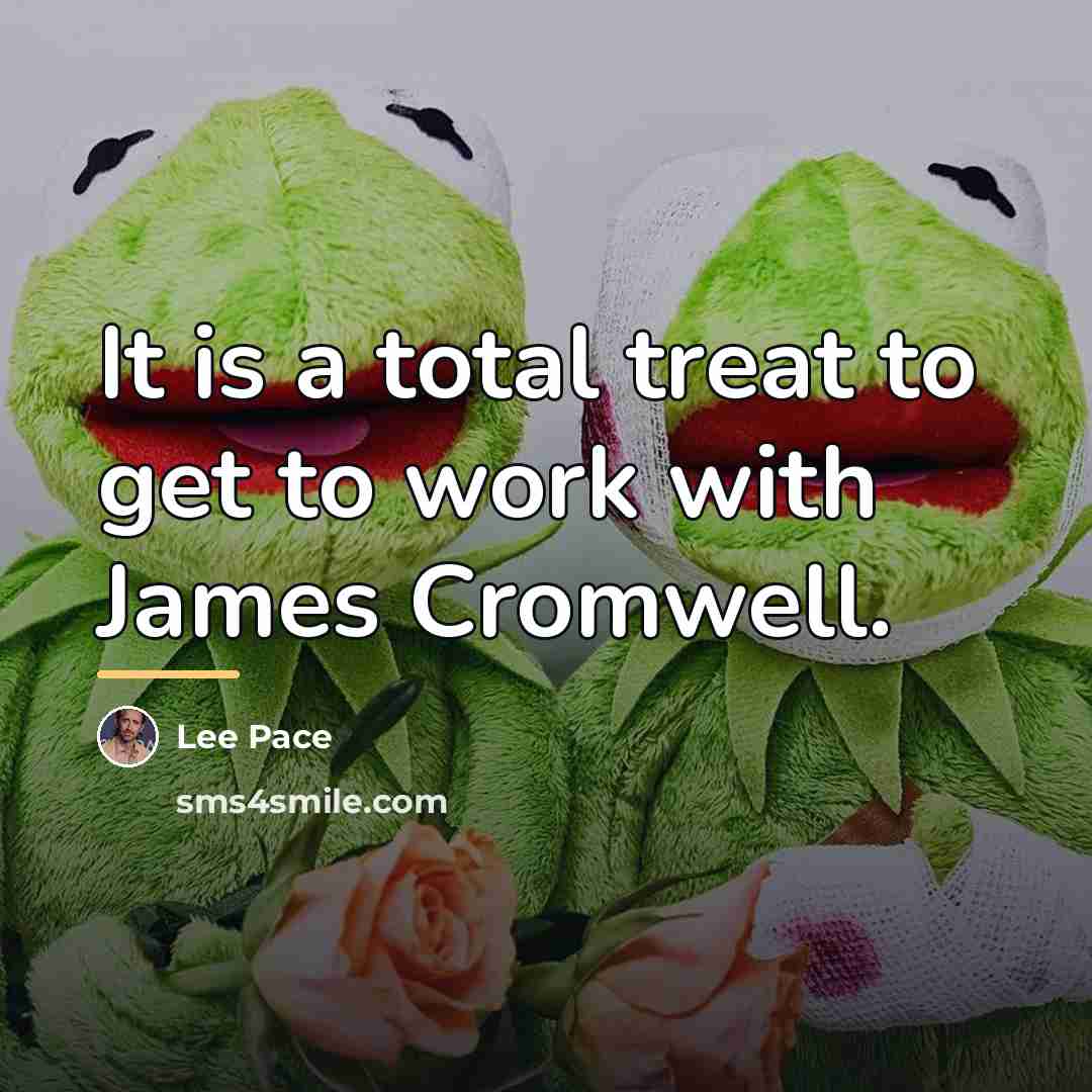 “It is a total treat to get to work with…” quote by Lee Pace