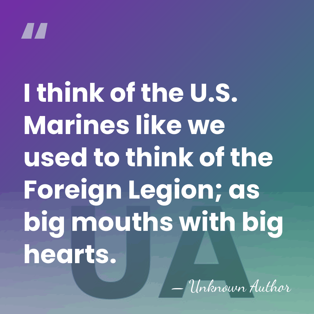 I think of the U.S. Marines like we used to think of&hellip; - Catherine Leroy