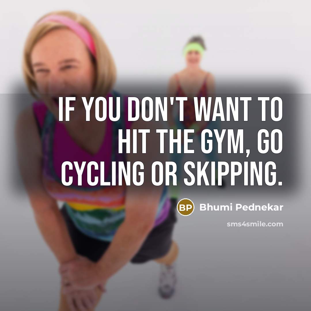 “If you don't want to hit the gym, go cycling…” quote by Bhumi Pednekar