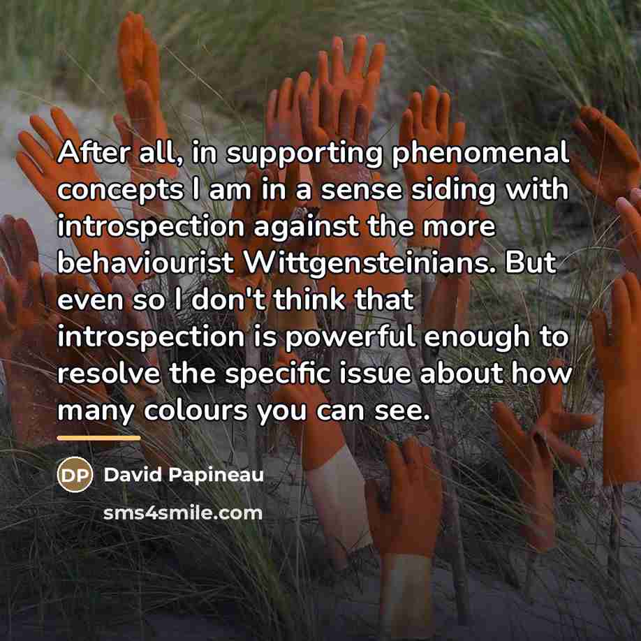 “After all, in supporting phenomenal concepts I am in a…” quote by David Papineau