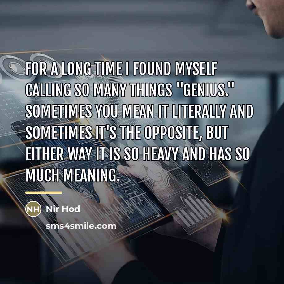 “For a long time I found myself calling so many…” quote by Nir Hod