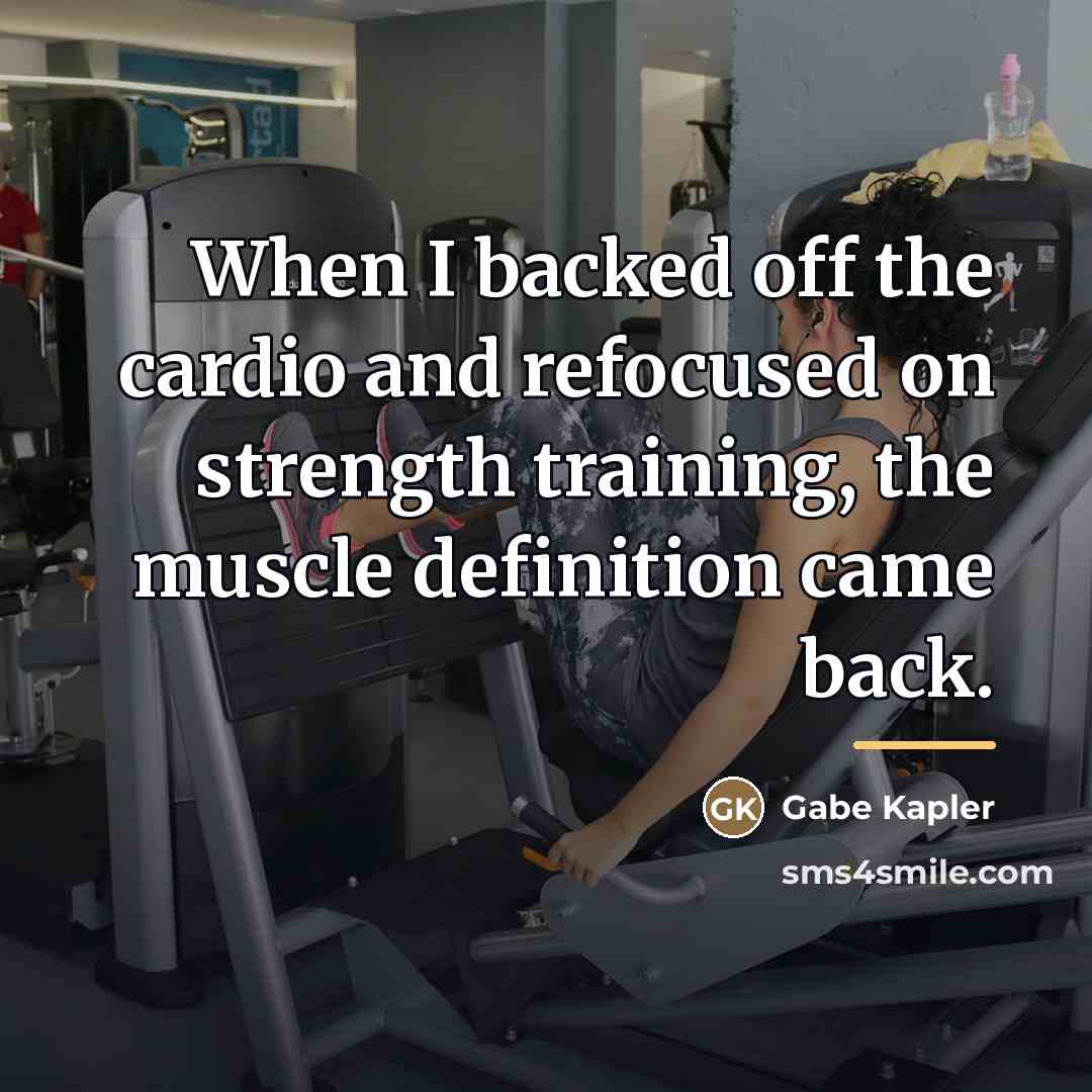 “When I backed off the cardio and refocused on strength…” quote by Gabe Kapler