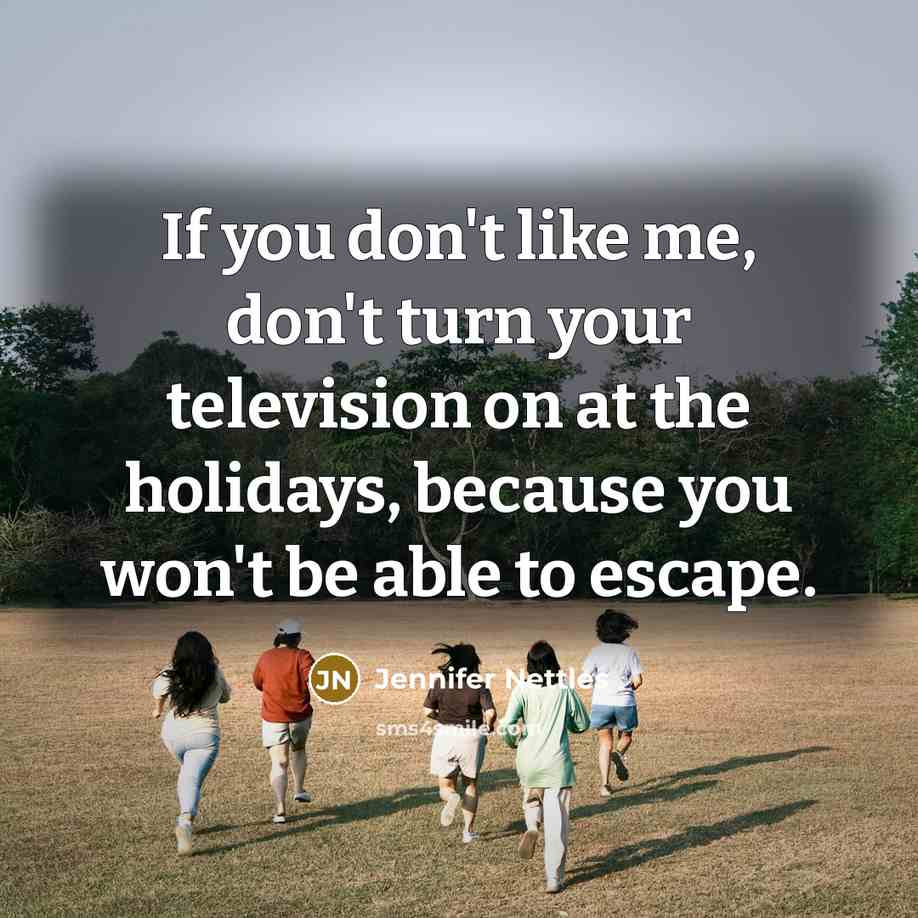 “If you don't like me, don't turn your television on…” quote by Jennifer Nettles