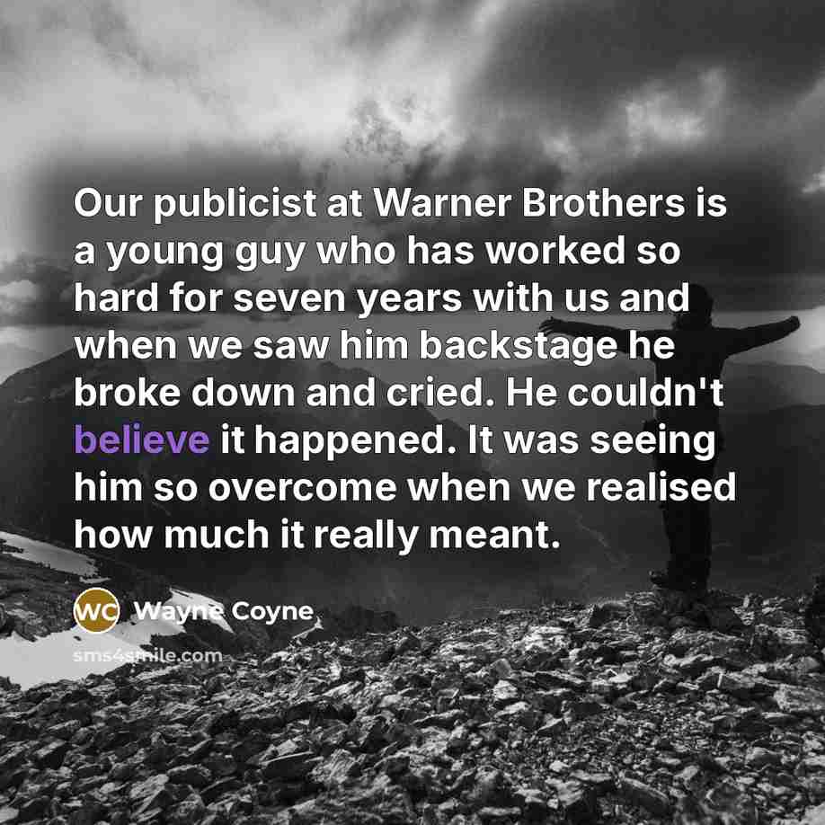 “Our publicist at Warner Brothers is a young guy who…” quote by Wayne Coyne
