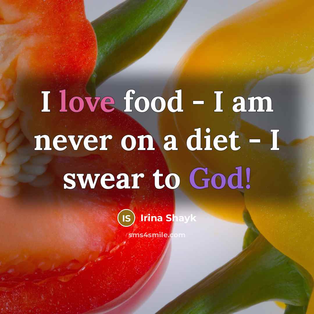 “I love food - I am never on a diet…” quote by Irina Shayk
