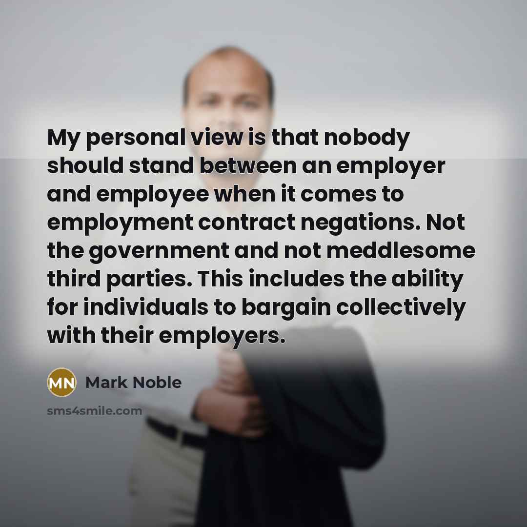“My personal view is that nobody should stand between an…” quote by Mark Noble