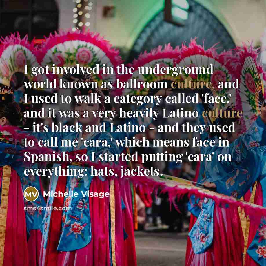 “I got involved in the underground world known as ballroom…” quote by Michelle Visage