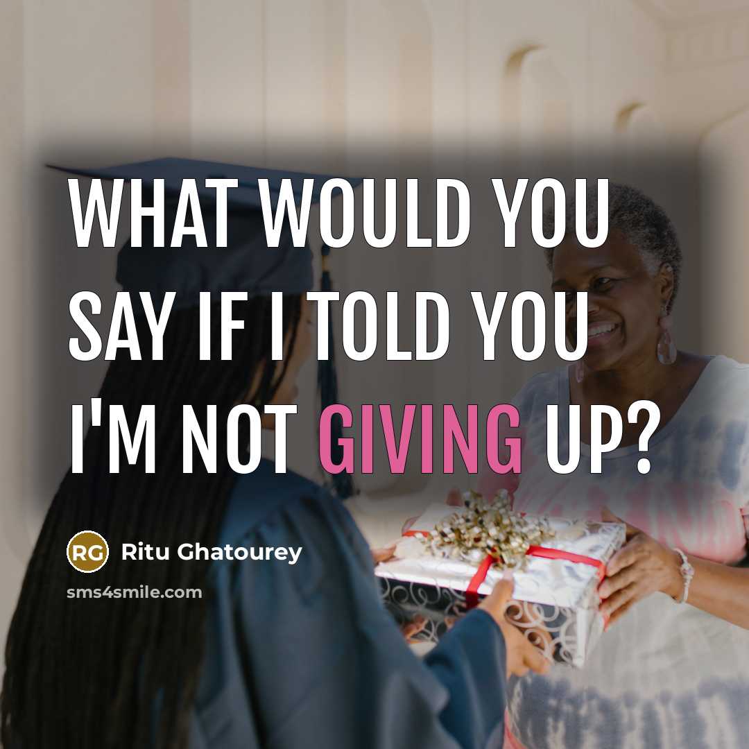 “What would you say If I told you I'm not…” quote by Ritu Ghatourey