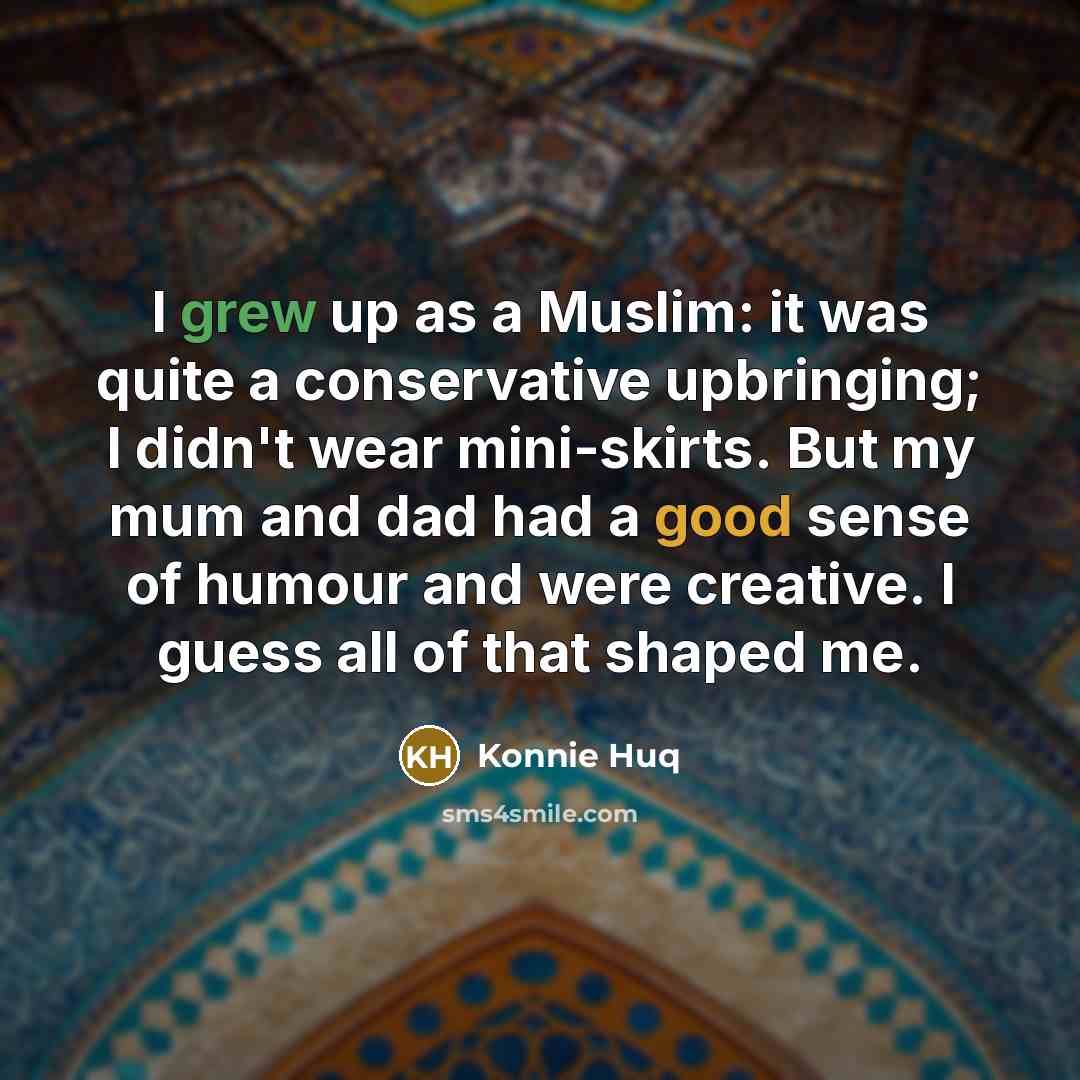 “I grew up as a Muslim: it was quite a…” quote by Konnie Huq