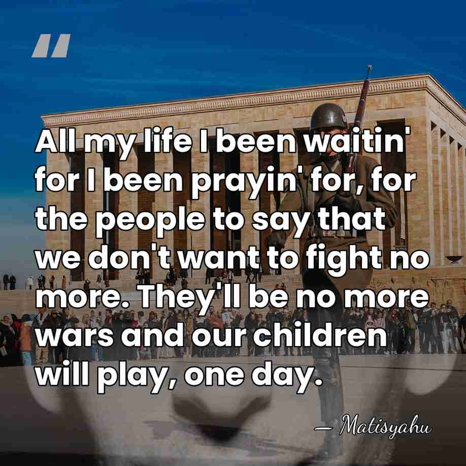 All my life I been waitin' for I been prayin' for, for&hellip; - Matisyahu