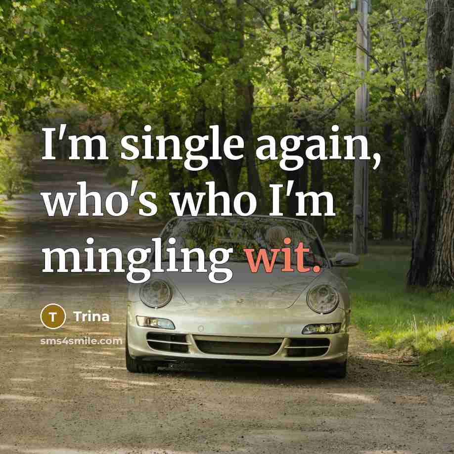“I'm single again, who's who I'm mingling wit.” quote by Trina