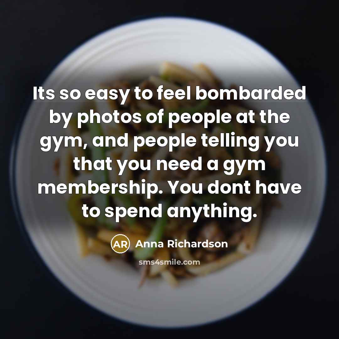 “Its so easy to feel bombarded by photos of people…” quote by Anna Richardson
