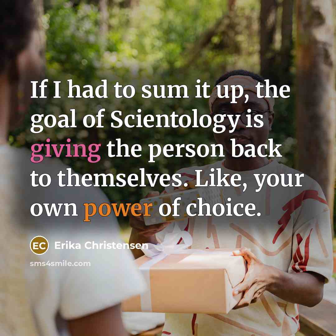 “If I had to sum it up, the goal of…” quote by Erika Christensen
