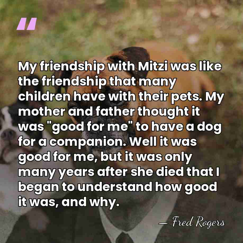 My friendship with Mitzi was like the friendship that many children have&hellip; - Fred Rogers