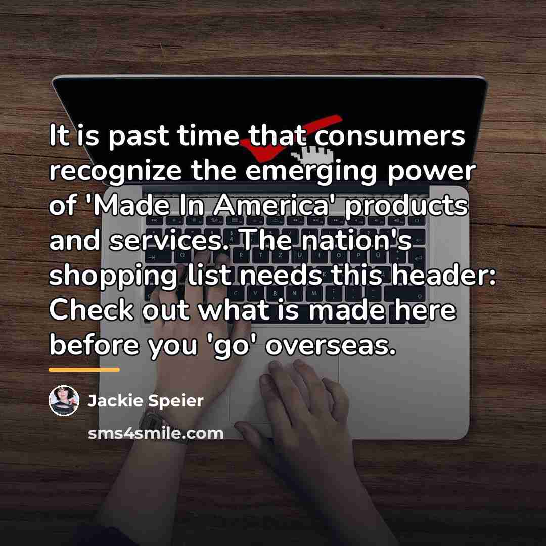 “It is past time that consumers recognize the emerging power…” quote by Jackie Speier