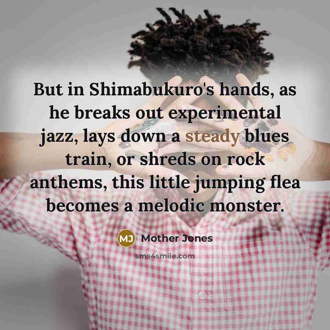 “But in Shimabukuro's hands, as he breaks out experimental jazz,…” quote by Mother Jones