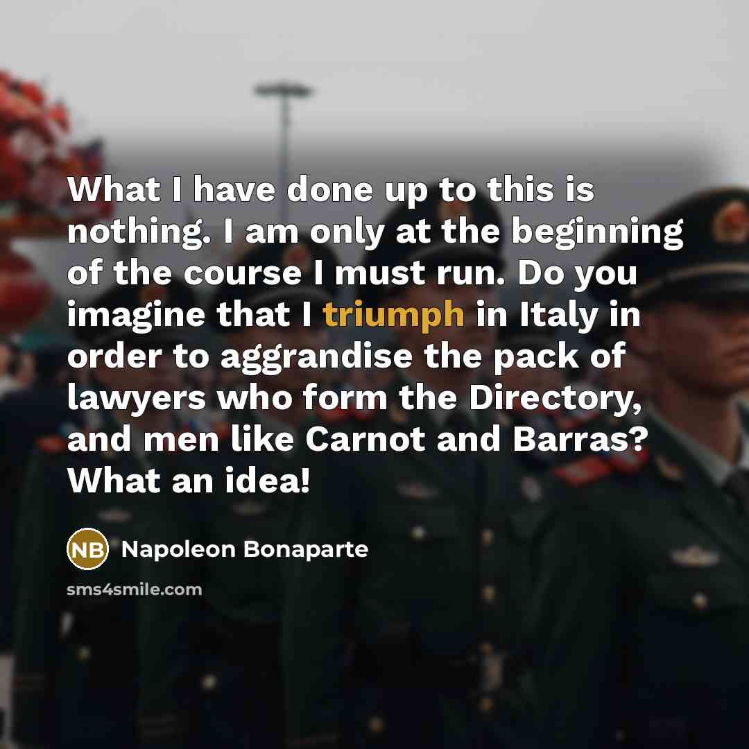 “What I have done up to this is nothing. I…” quote by Napoleon Bonaparte