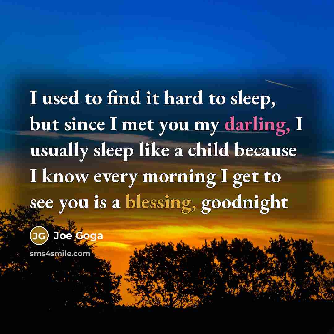 “I used to find it hard to sleep, but since…” quote by Joe Goga