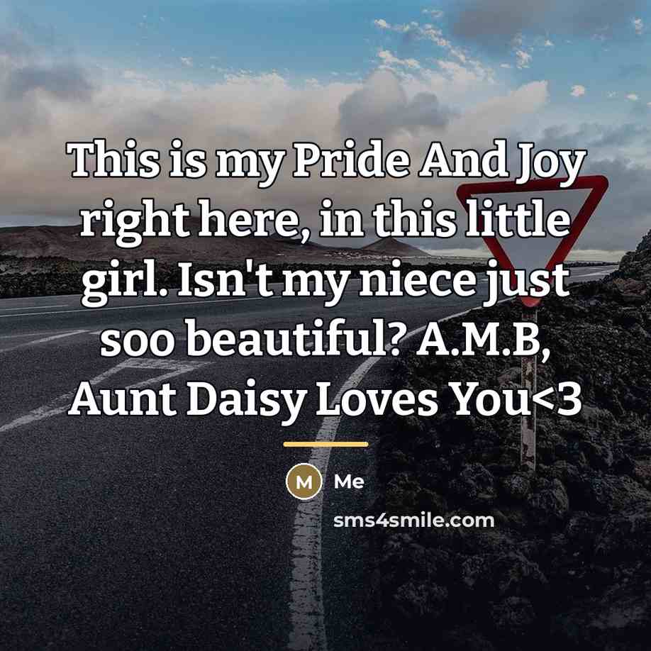 “This is my Pride And Joy right here, in this…” quote by Me