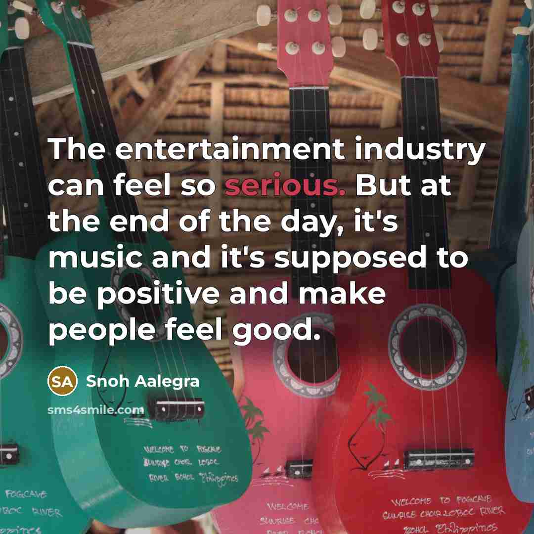“The entertainment industry can feel so serious. But at the…” quote by Snoh Aalegra