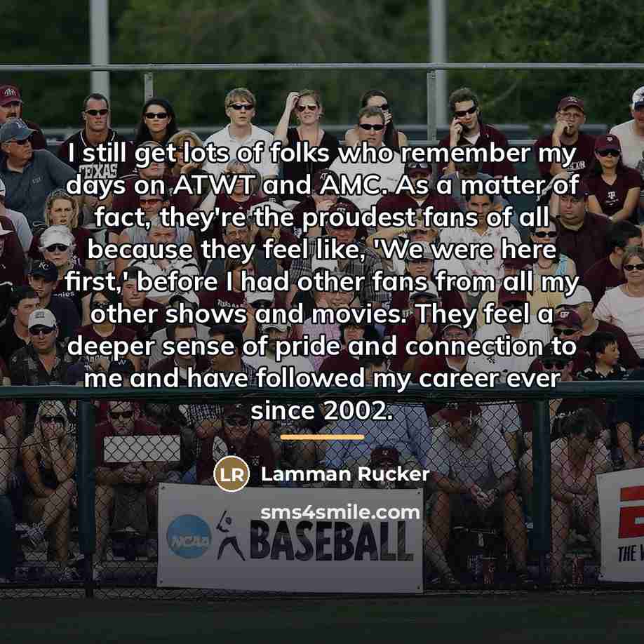 “I still get lots of folks who remember my days…” quote by Lamman Rucker