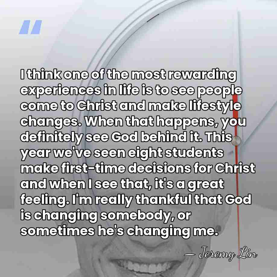 I think one of the most rewarding experiences in life is to&hellip; - Jeremy Lin