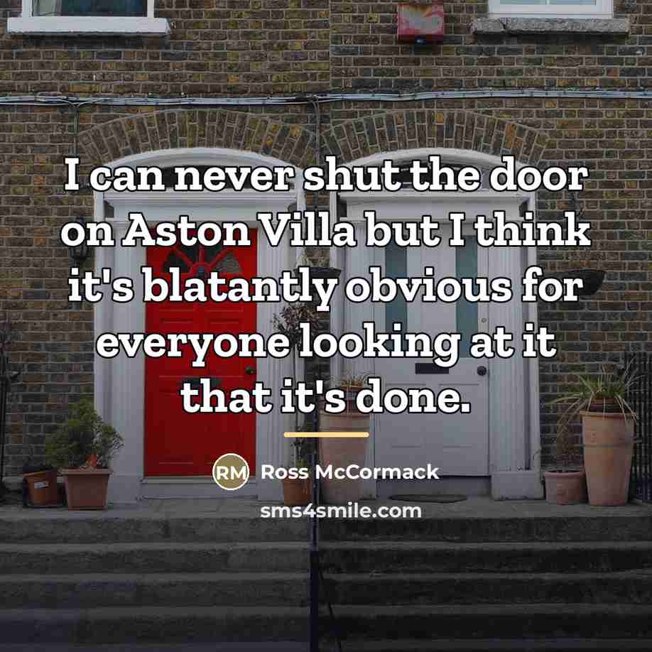 “I can never shut the door on Aston Villa but…” quote by Ross McCormack