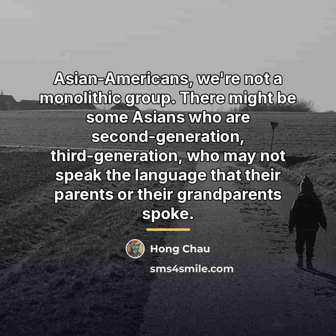 “Asian-Americans, we're not a monolithic group. There might be some…” quote by Hong Chau