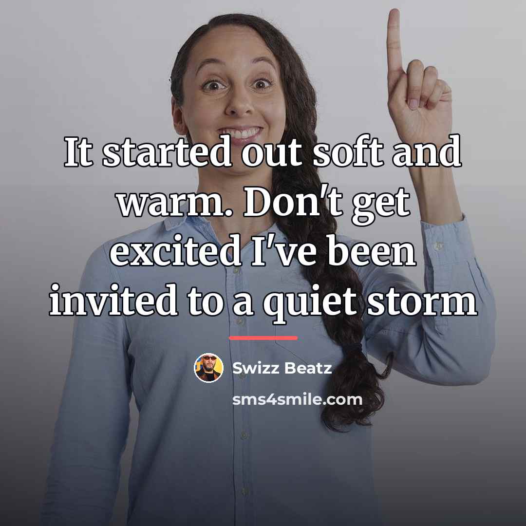 “It started out soft and warm. Don't get excited I've…” quote by Swizz Beatz