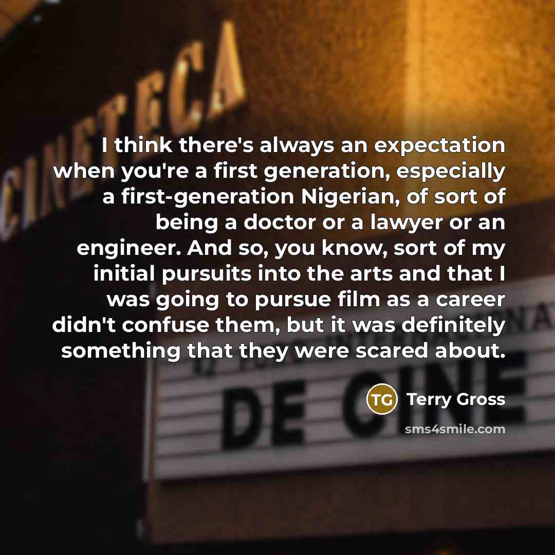 “I think there's always an expectation when you're a first…” quote by Terry Gross