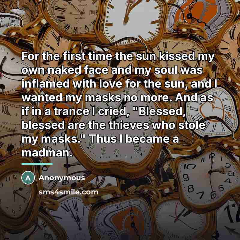 “For the first time the sun kissed my own naked…” quote by Anonymous