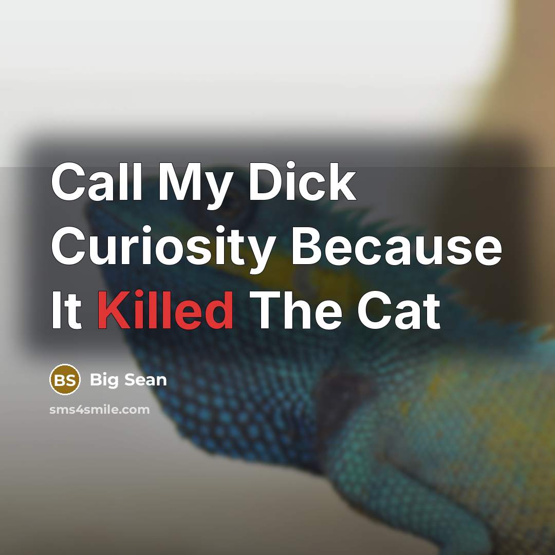 “Call My Dick Curiosity Because It Killed The Cat” quote by Big Sean