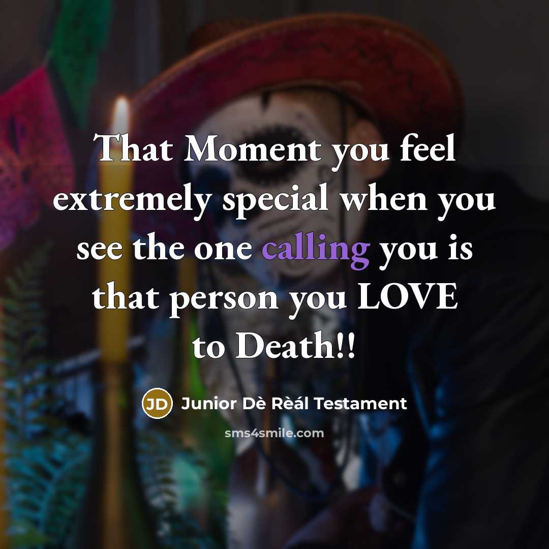 “That Moment you feel extremely special when you see the…” quote by Junior Dè Rèál Testament