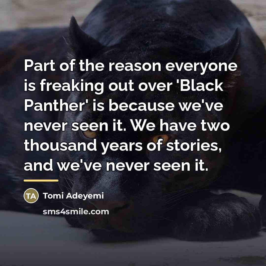 “Part of the reason everyone is freaking out over 'Black…” quote by Tomi Adeyemi