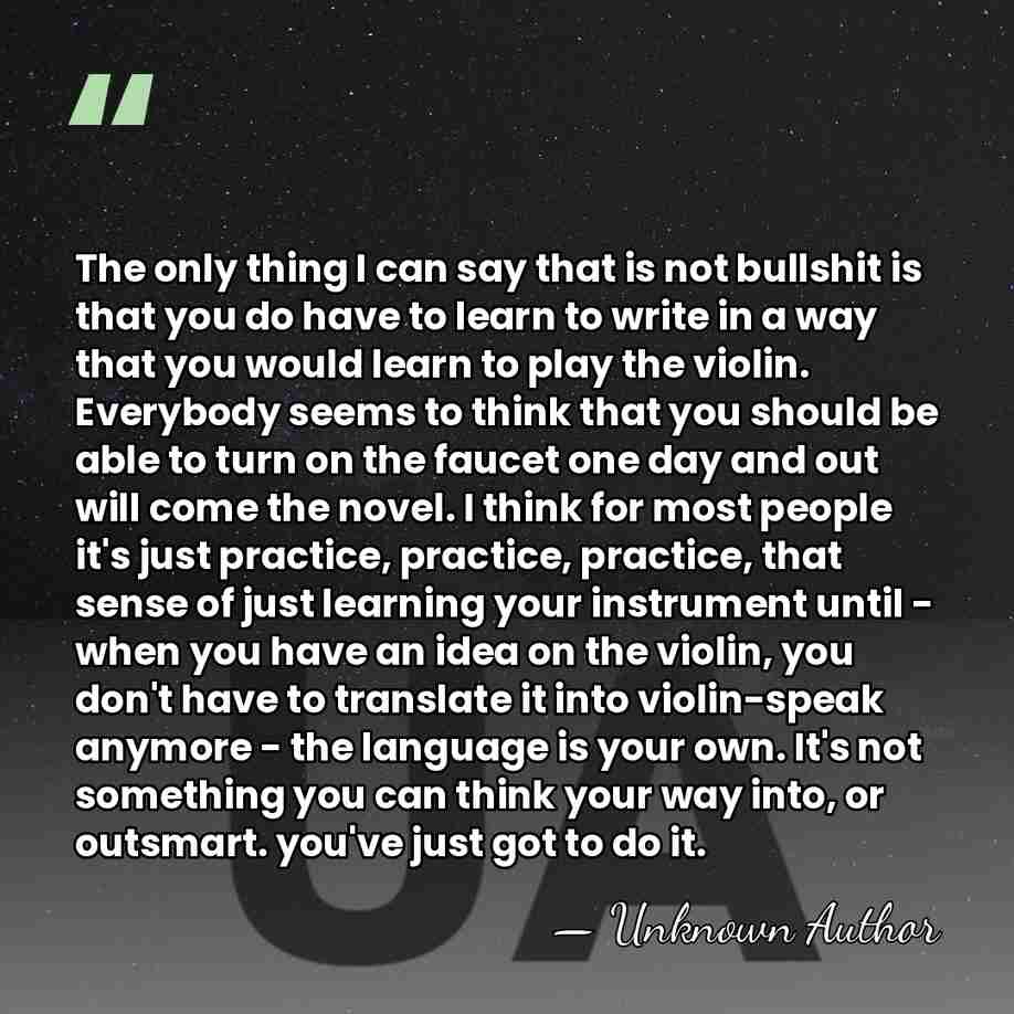 The only thing I can say that is not bullshit is that&hellip; - Unknown Author