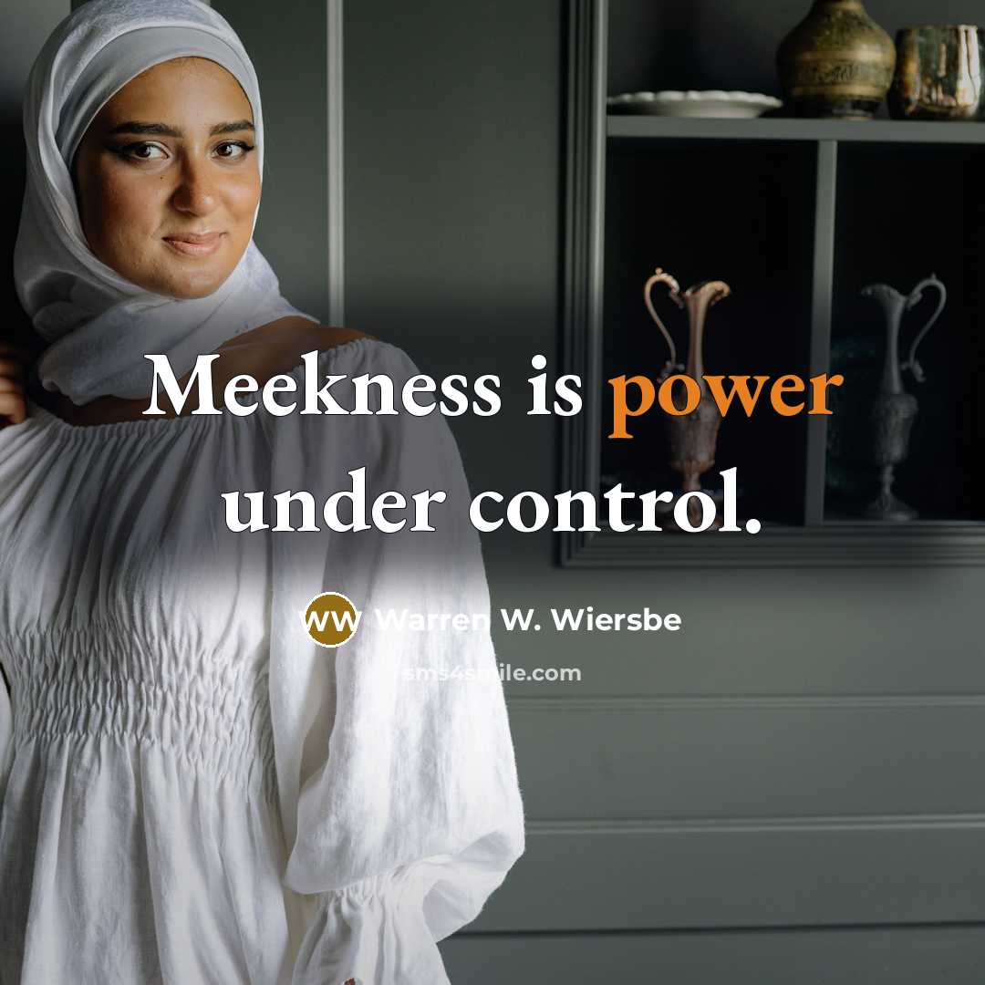 “Meekness is power under control.…” quote by Warren W. Wiersbe