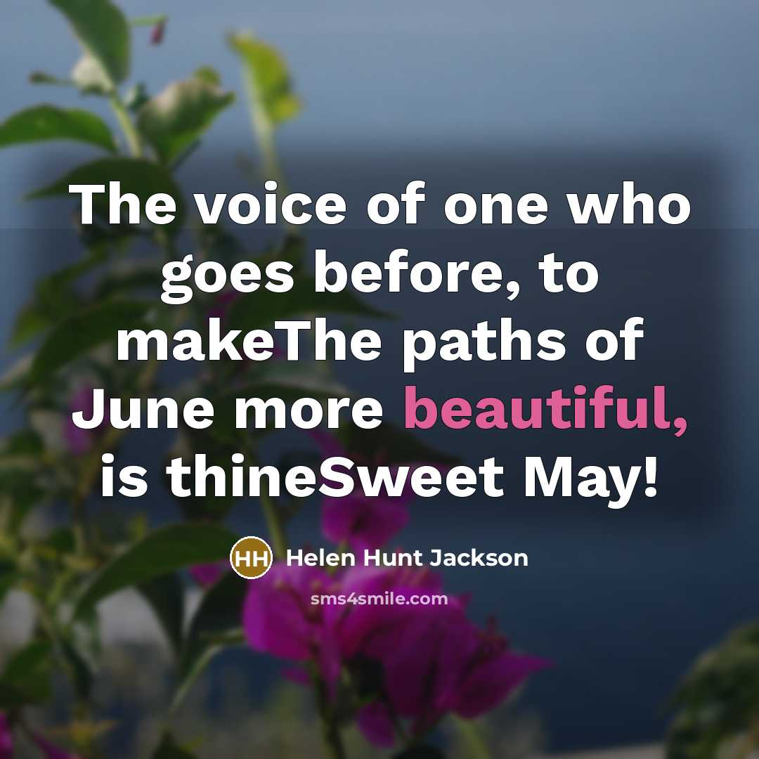 “The voice of one who goes before, to makeThe paths…” quote by Helen Hunt Jackson